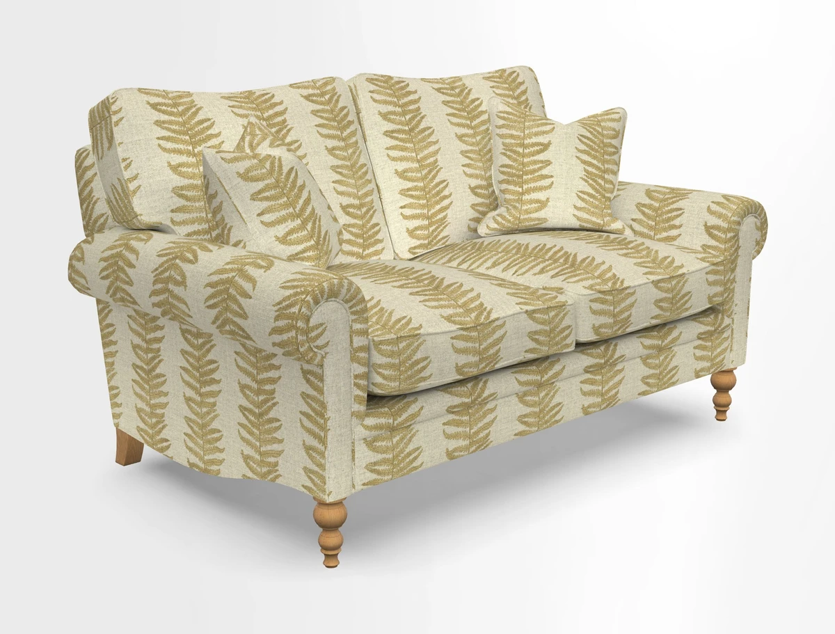 Aldingbourne 3 seater sofa in Grain Sack Stripe Linen Red