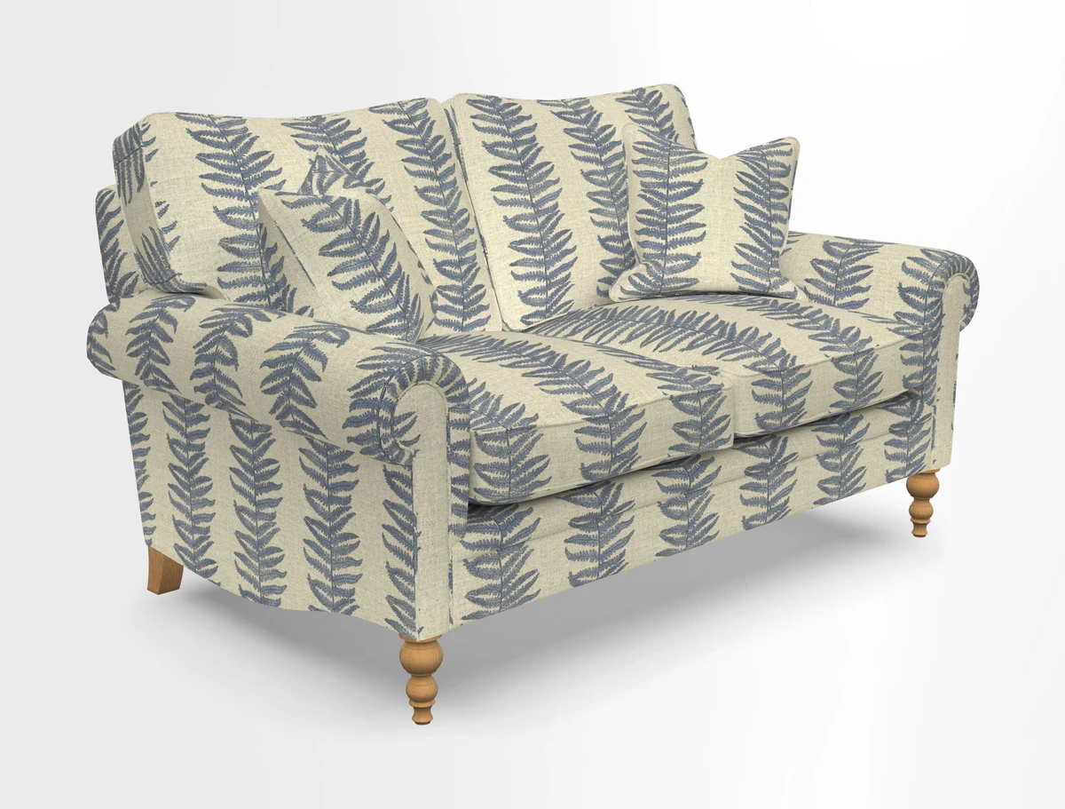 Aldingbourne 3 seater sofa in Grain Sack Stripe Linen Red