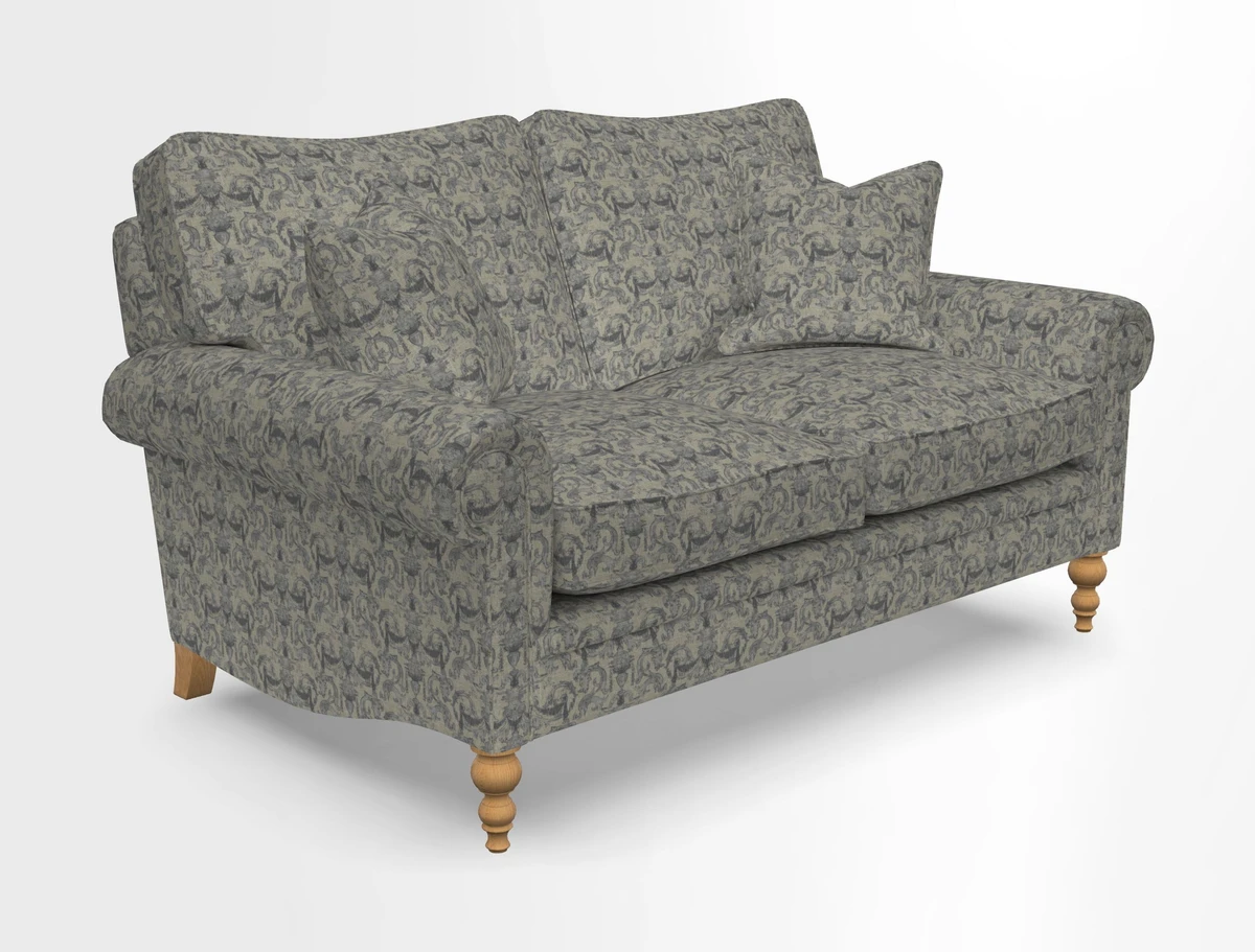 Aldingbourne 3 seater sofa in Grain Sack Stripe Linen Red