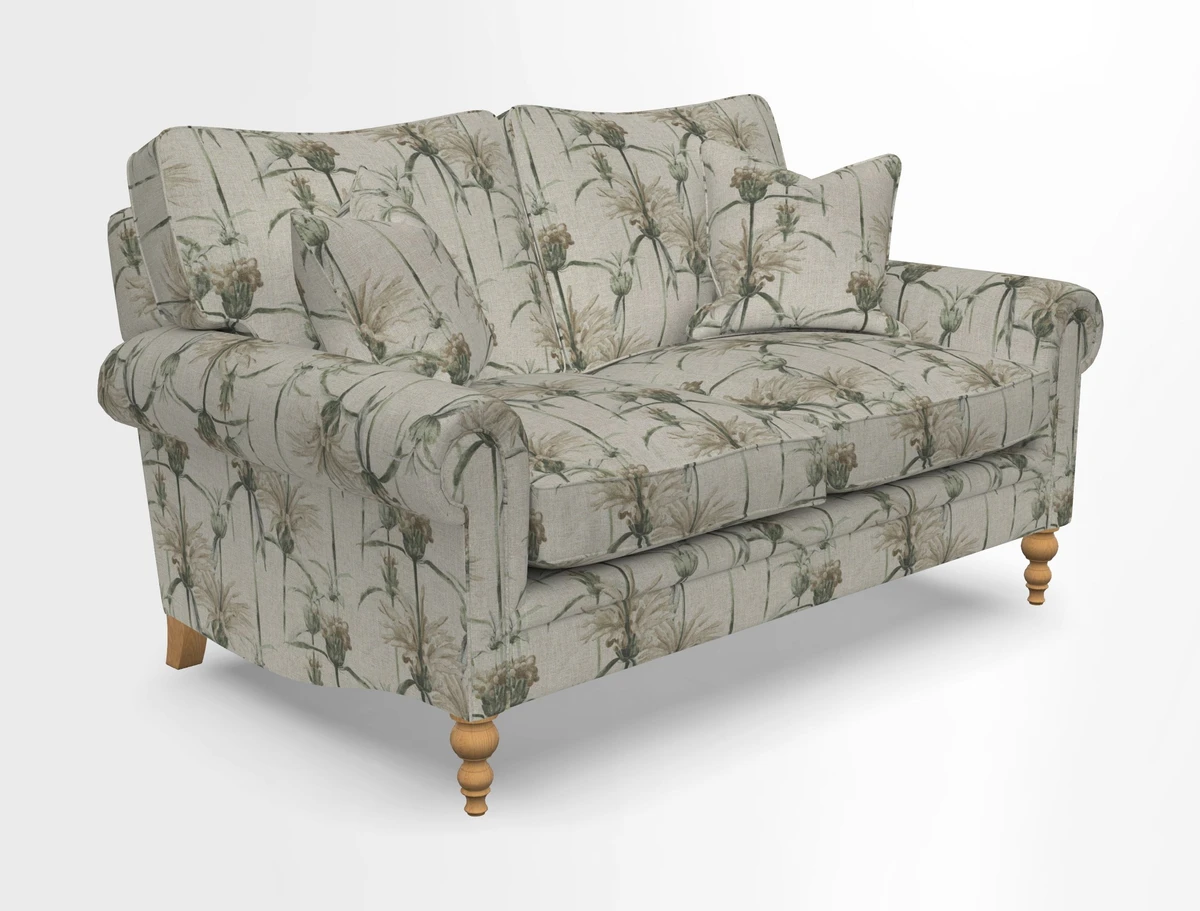 Aldingbourne 3 seater sofa in Grain Sack Stripe Linen Red