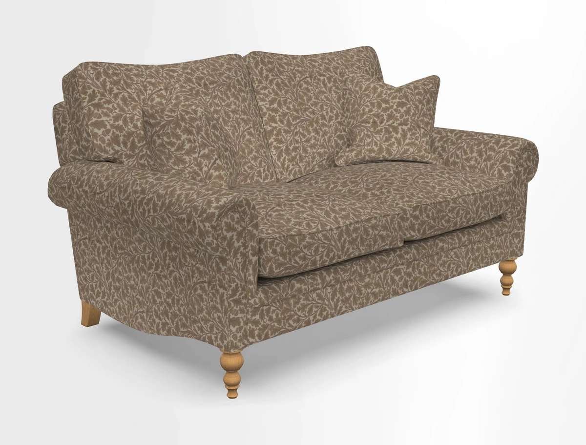 Aldingbourne 3 seater sofa in Grain Sack Stripe Linen Red