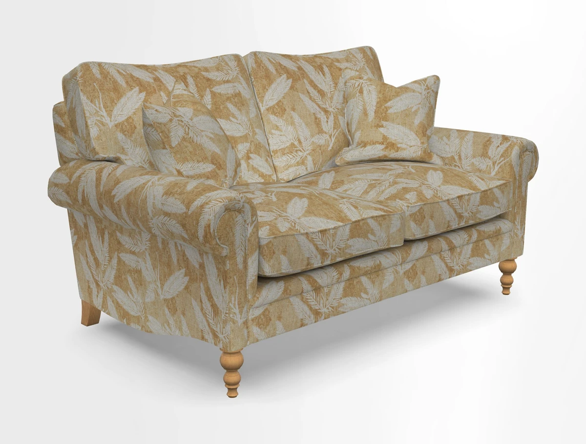 Aldingbourne 3 seater sofa in Grain Sack Stripe Linen Red