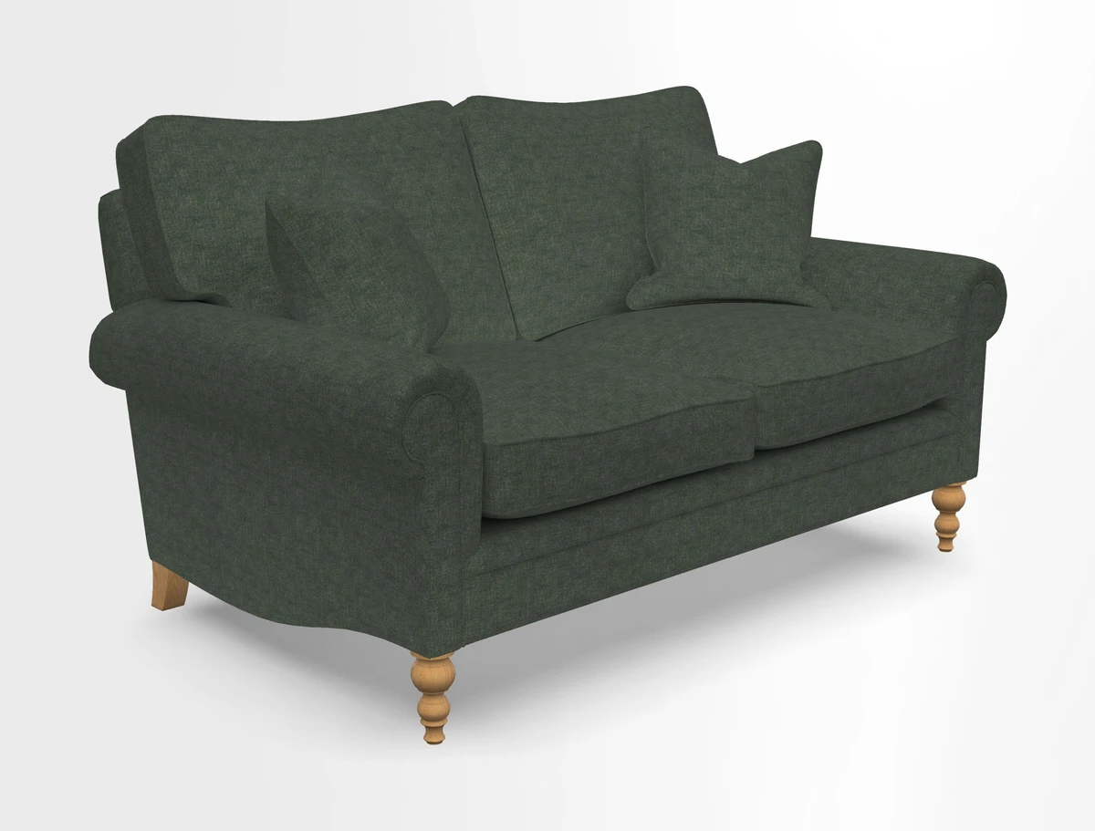 Aldingbourne 3 seater sofa in Grain Sack Stripe Linen Red