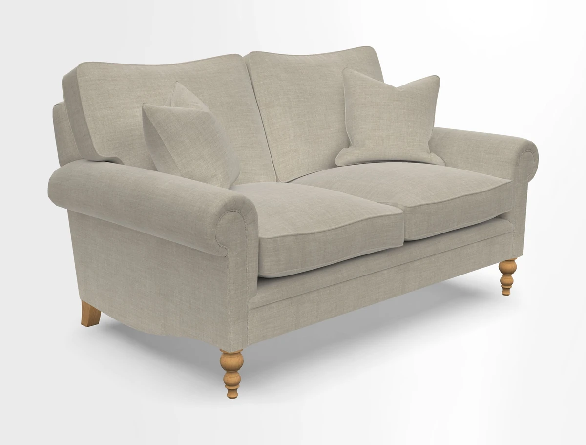 Aldingbourne 3 seater sofa in Grain Sack Stripe Linen Red