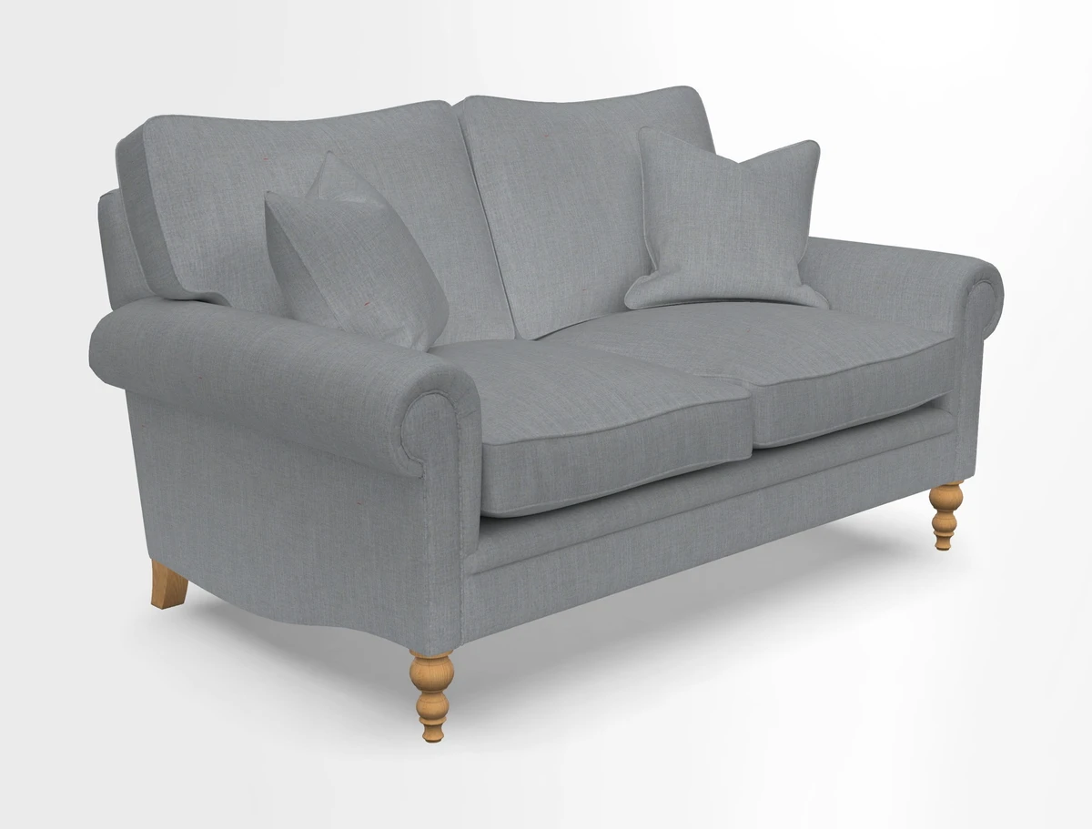Aldingbourne 3 seater sofa in Grain Sack Stripe Linen Red