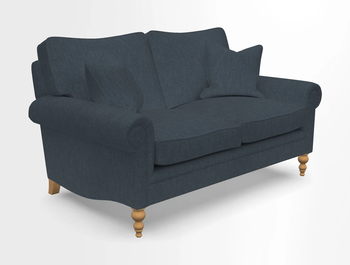 Aldingbourne 3 seater sofa in Grain Sack Stripe Linen Red