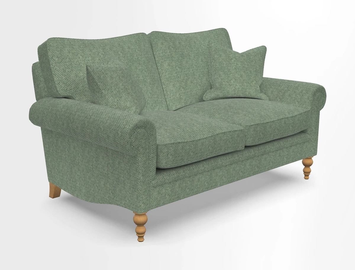 Aldingbourne 3 seater sofa in Grain Sack Stripe Linen Red
