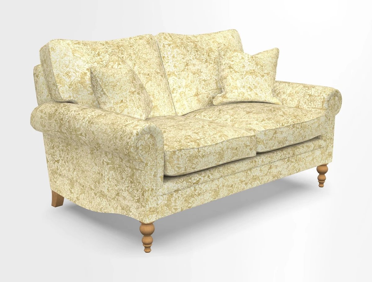 Aldingbourne 3 seater sofa in Grain Sack Stripe Linen Red
