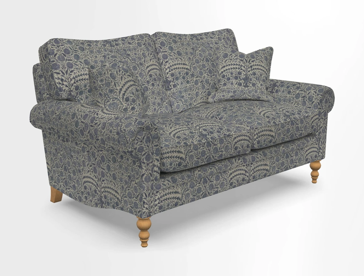 Aldingbourne 3 seater sofa in Grain Sack Stripe Linen Red