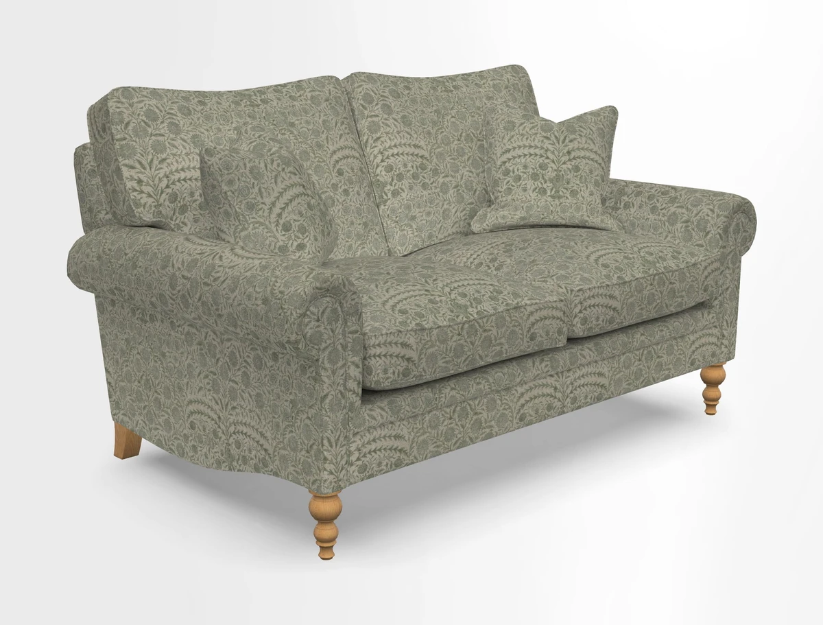 Aldingbourne 3 seater sofa in Grain Sack Stripe Linen Red