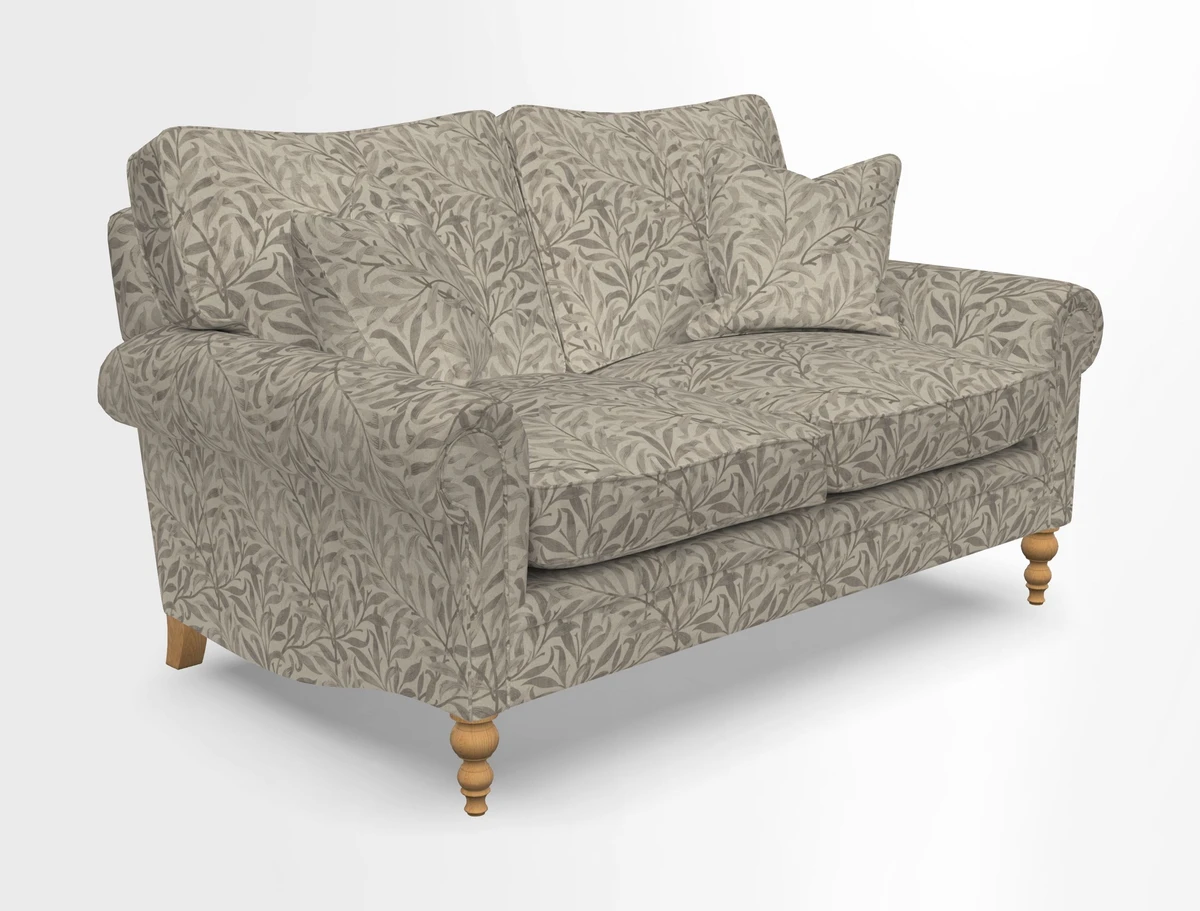Aldingbourne 3 seater sofa in Grain Sack Stripe Linen Red