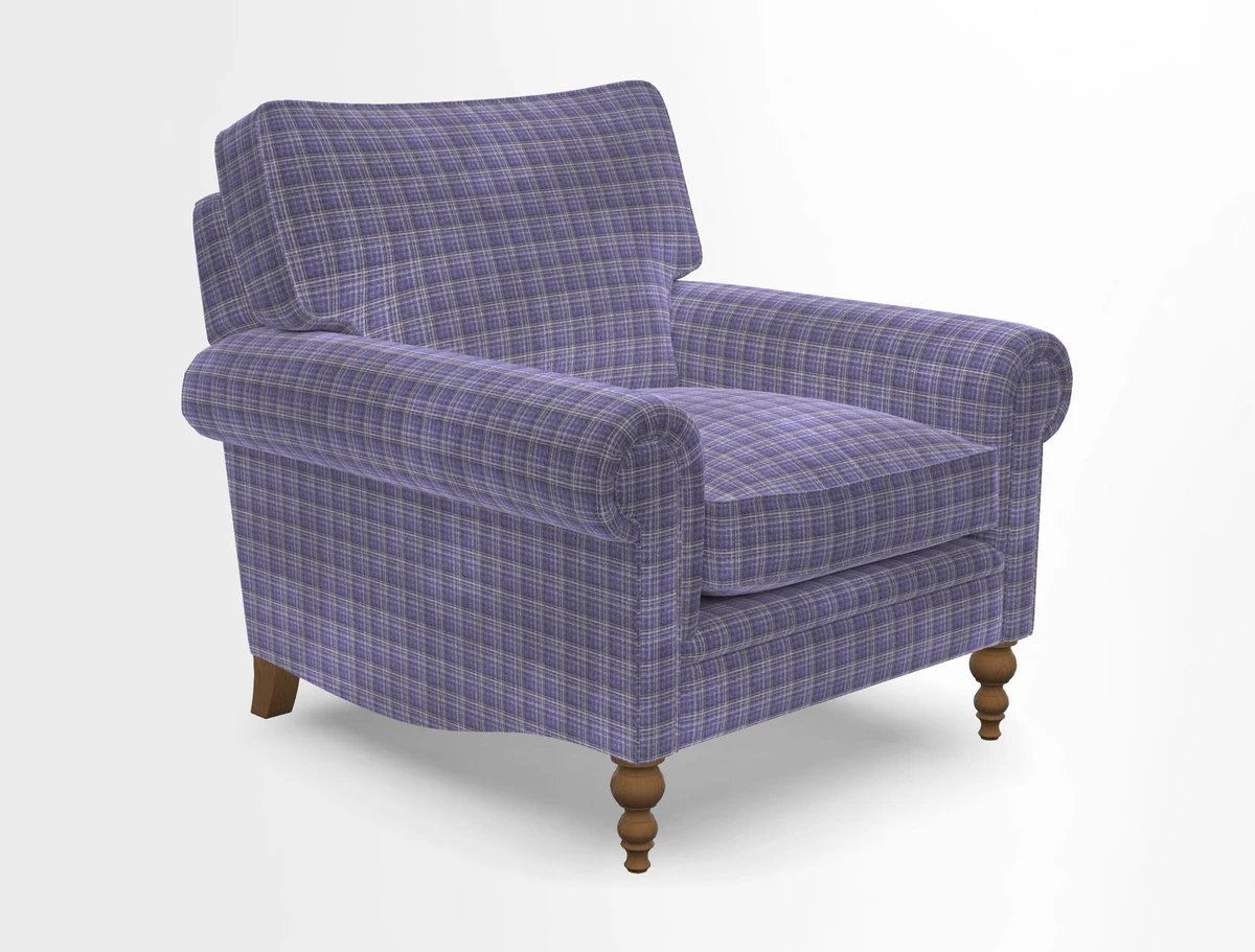 Aldingbourne Chair in Grain Sack Stripe Linen Red