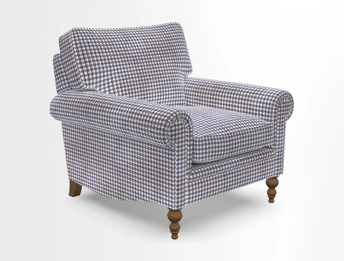 Aldingbourne Chair in Grain Sack Stripe Linen Red