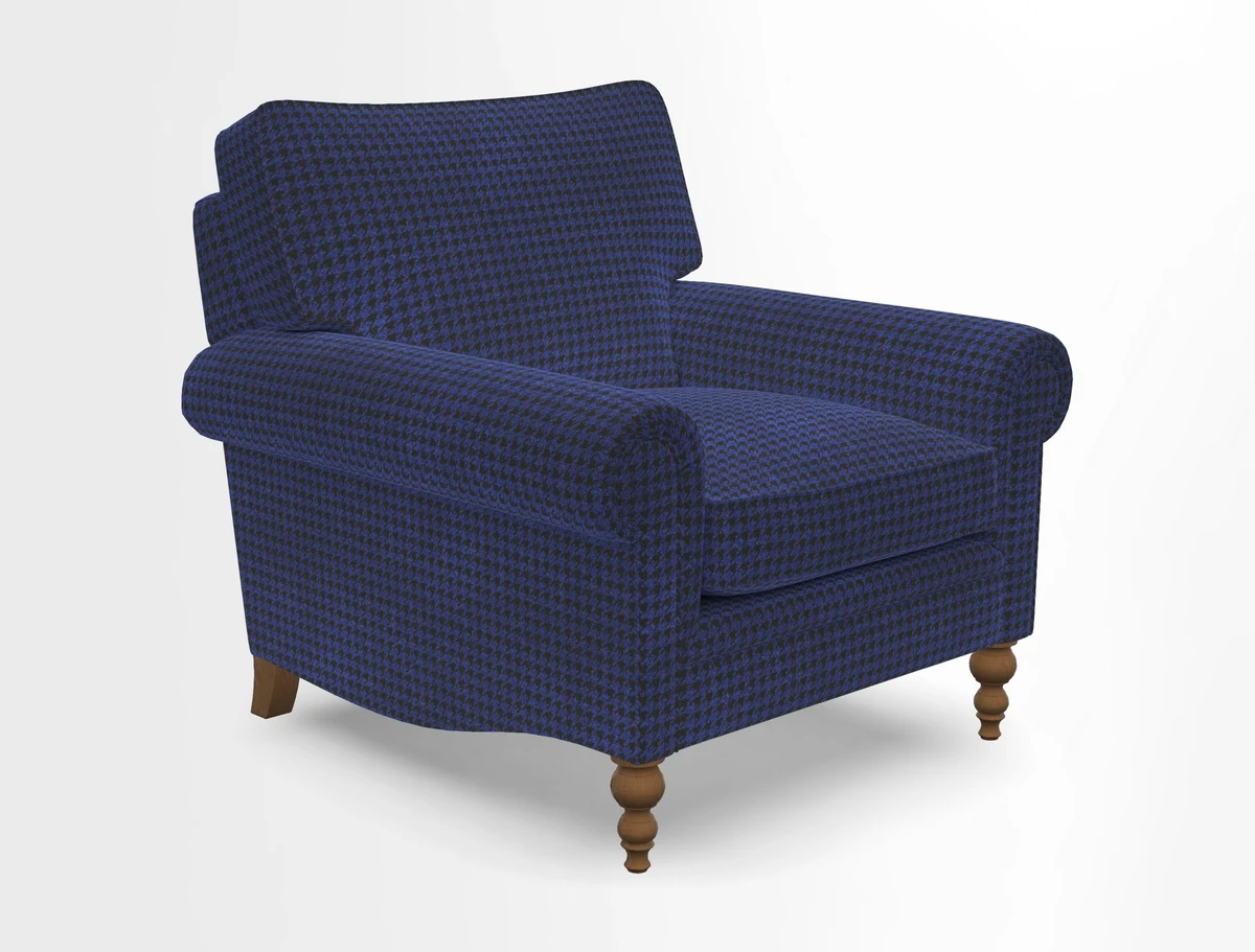 Aldingbourne Chair in Grain Sack Stripe Linen Red
