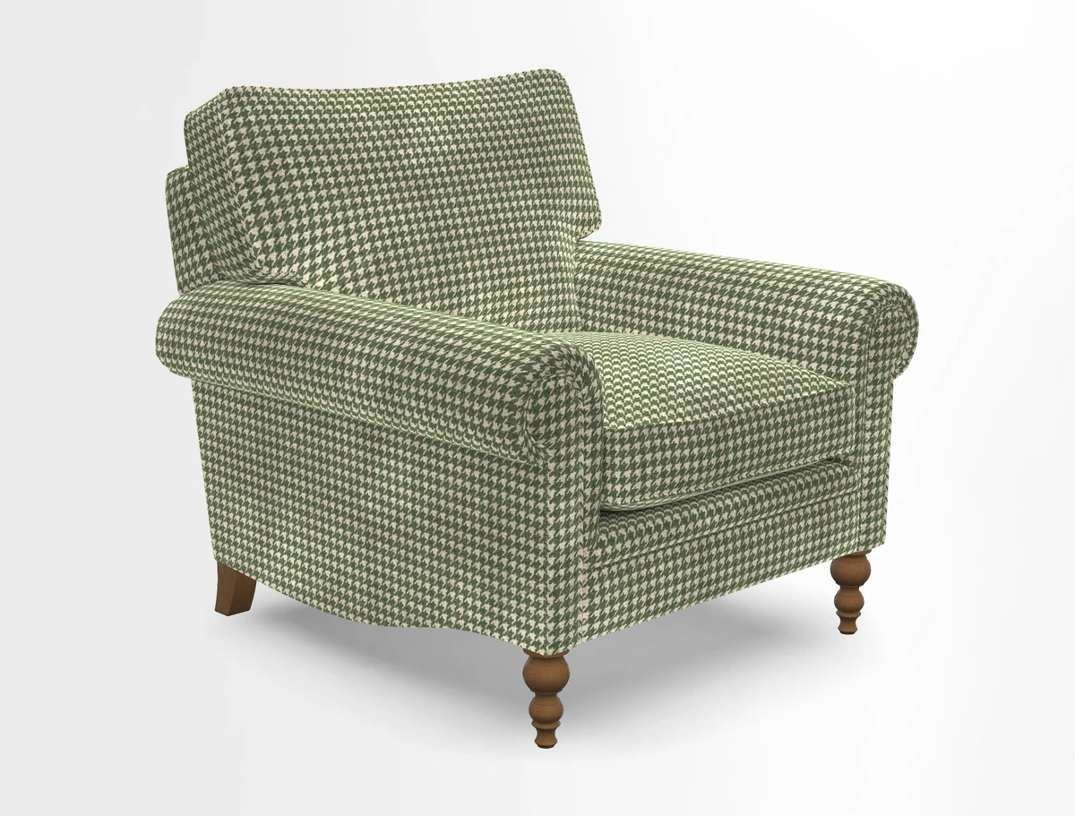 Aldingbourne Chair in Grain Sack Stripe Linen Red