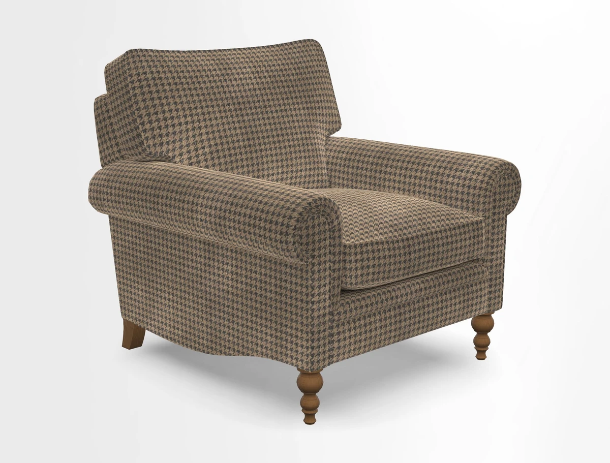 Aldingbourne Chair in Grain Sack Stripe Linen Red