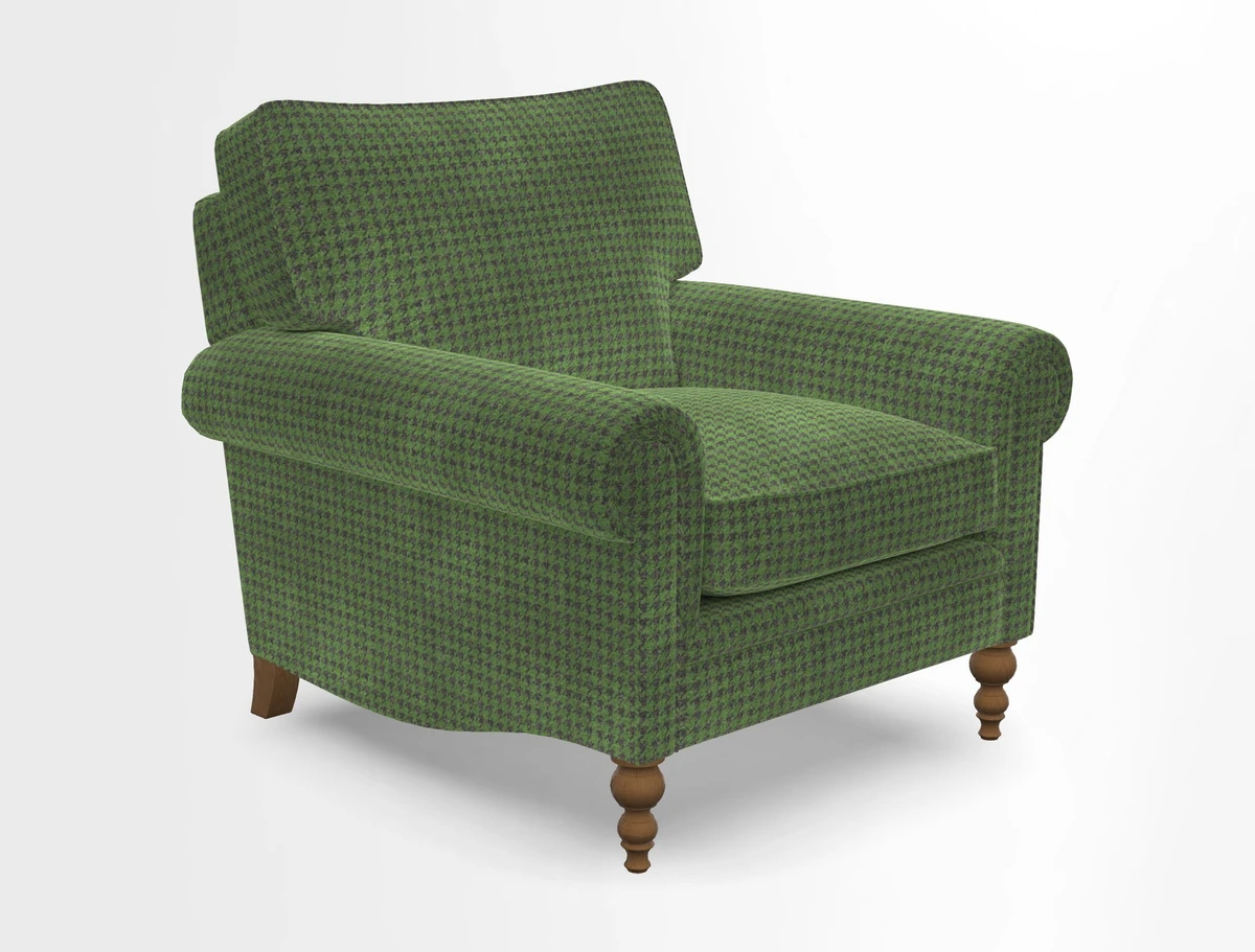 Aldingbourne Chair in Grain Sack Stripe Linen Red