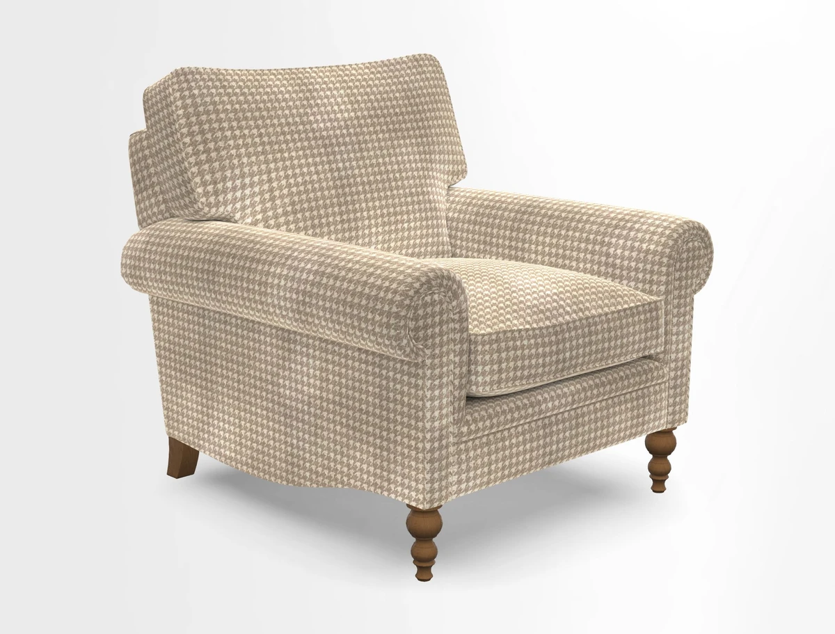 Aldingbourne Chair in Grain Sack Stripe Linen Red