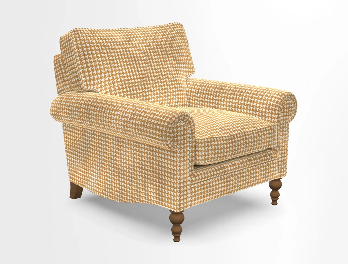 Aldingbourne Chair in Grain Sack Stripe Linen Red
