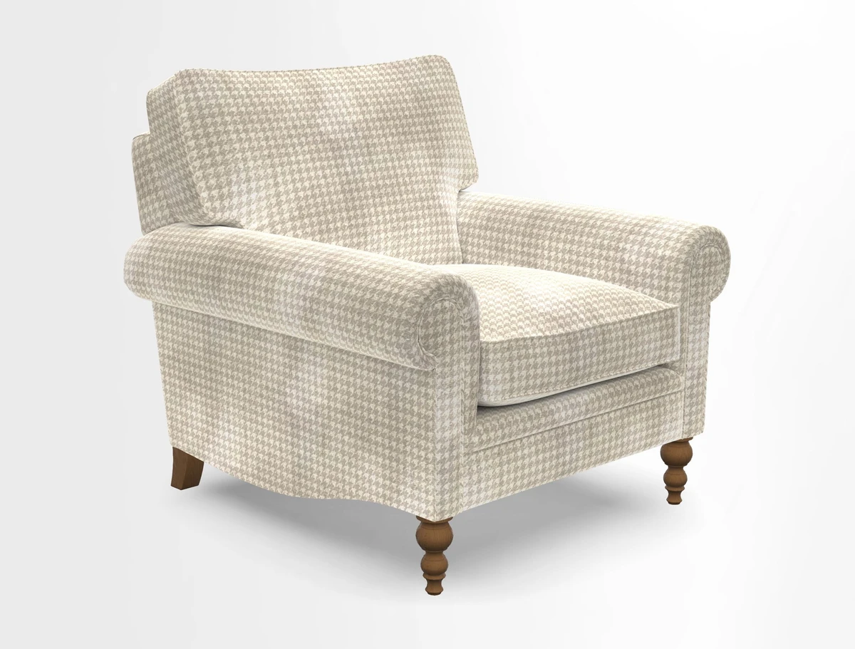 Aldingbourne Chair in Grain Sack Stripe Linen Red