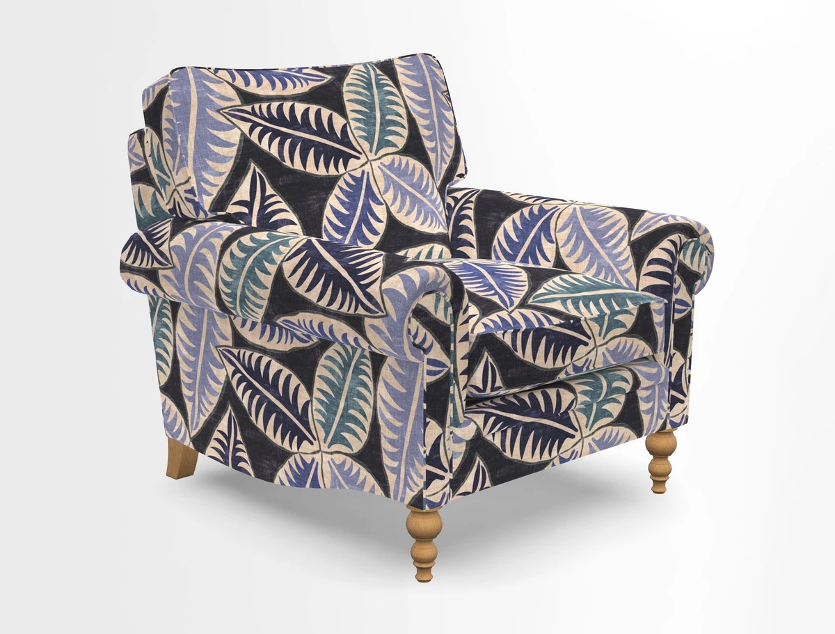 Aldingbourne Chair in Grain Sack Stripe Linen Red