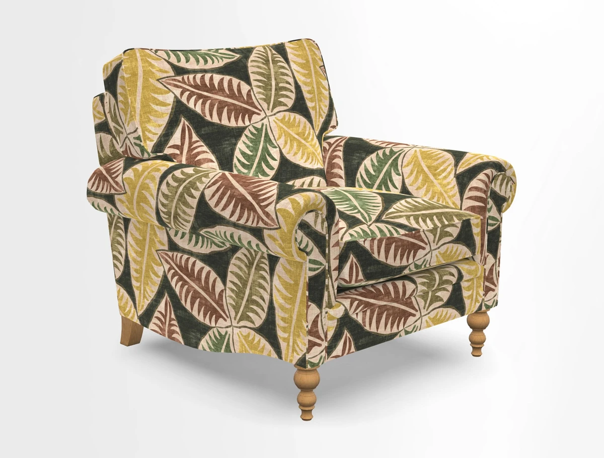 Aldingbourne Chair in Grain Sack Stripe Linen Red
