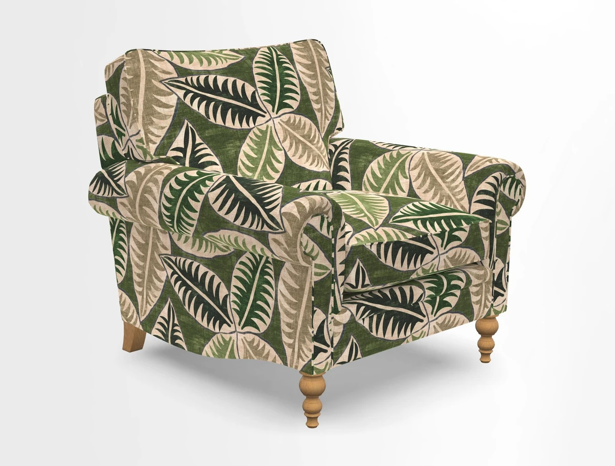 Aldingbourne Chair in Grain Sack Stripe Linen Red