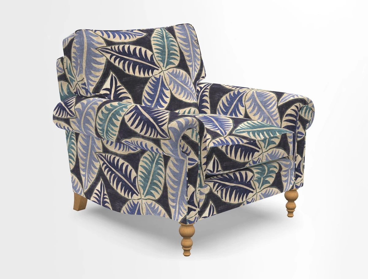 Aldingbourne Chair in Grain Sack Stripe Linen Red