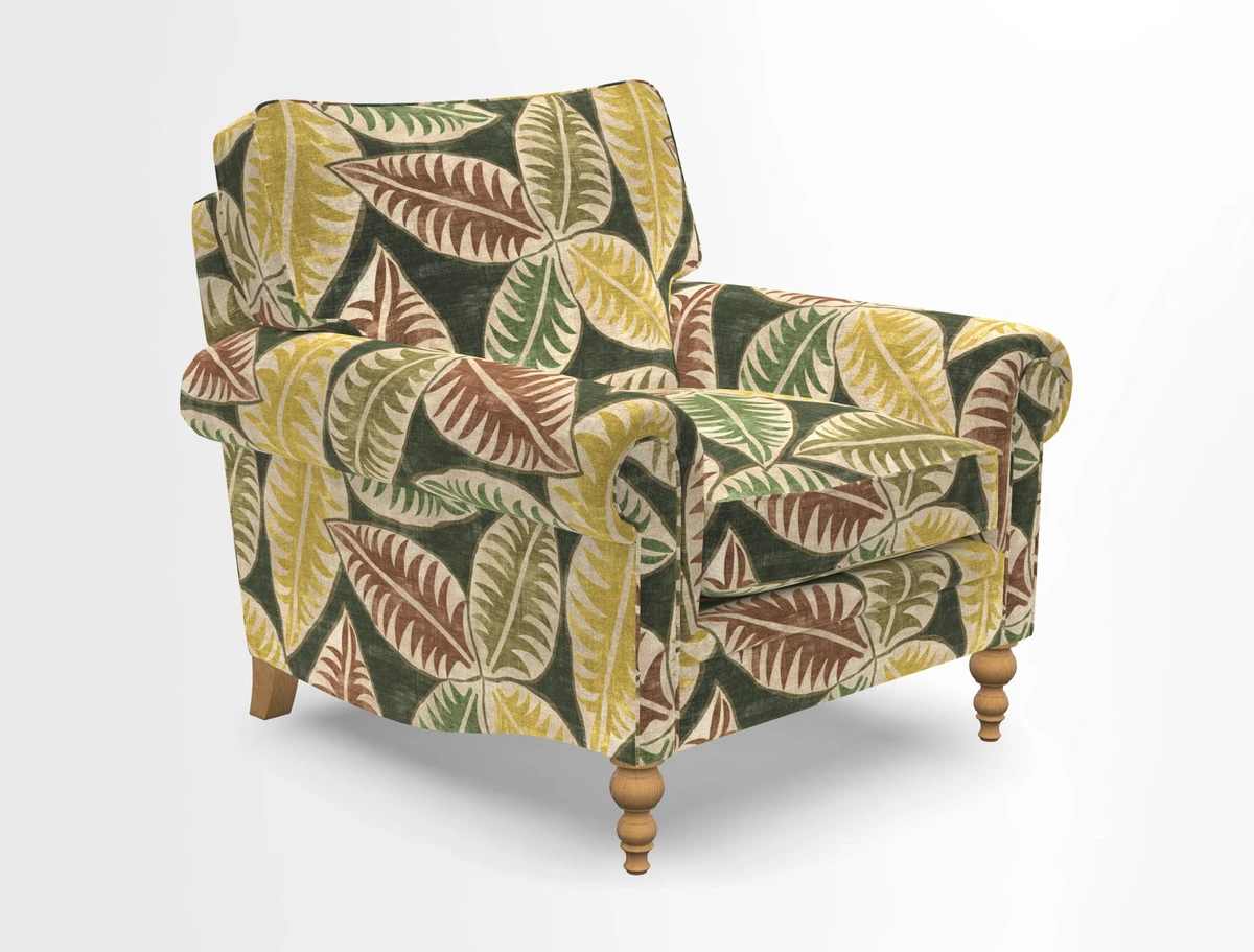 Aldingbourne Chair in Grain Sack Stripe Linen Red