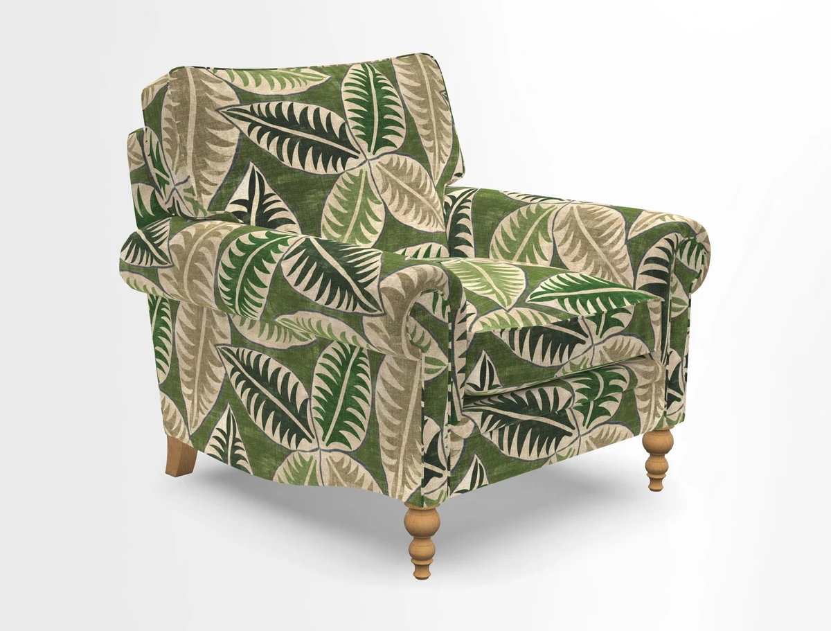 Aldingbourne Chair in Grain Sack Stripe Linen Red
