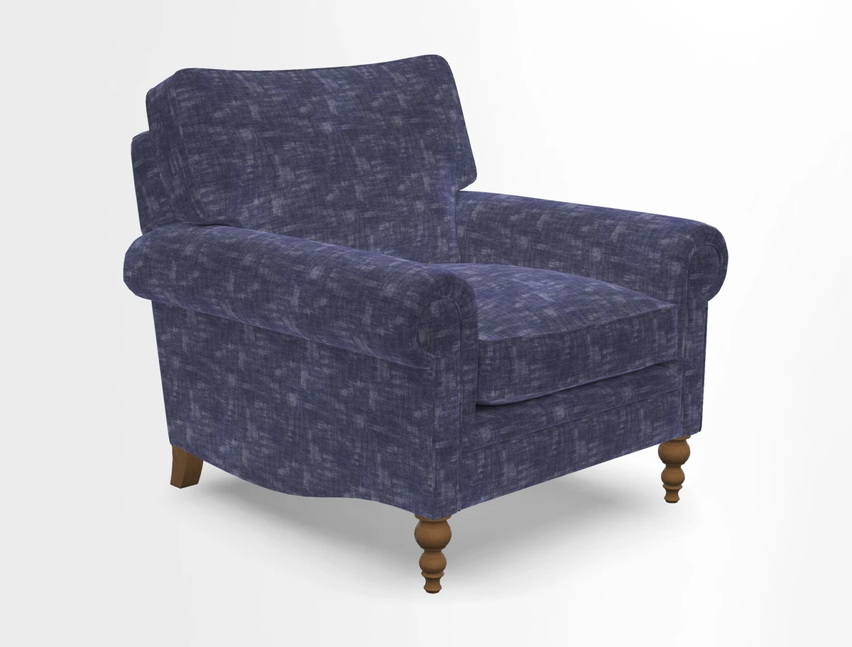 Aldingbourne Chair in Grain Sack Stripe Linen Red
