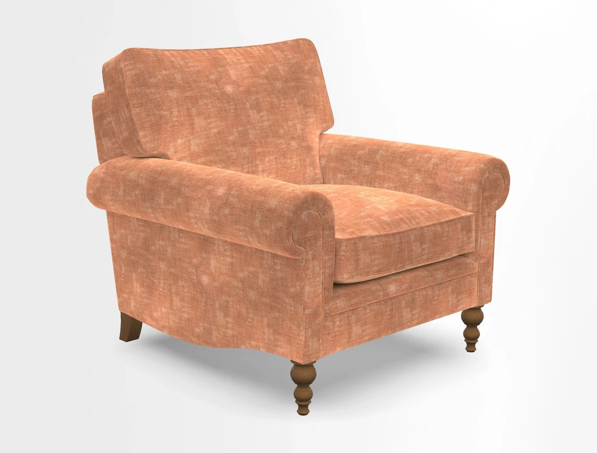 Aldingbourne Chair in Grain Sack Stripe Linen Red
