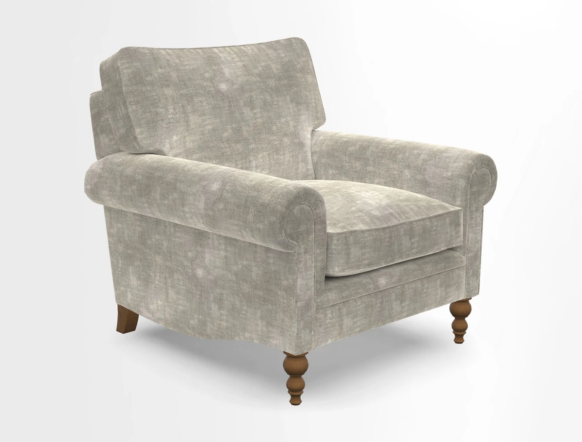 Aldingbourne Chair in Grain Sack Stripe Linen Red