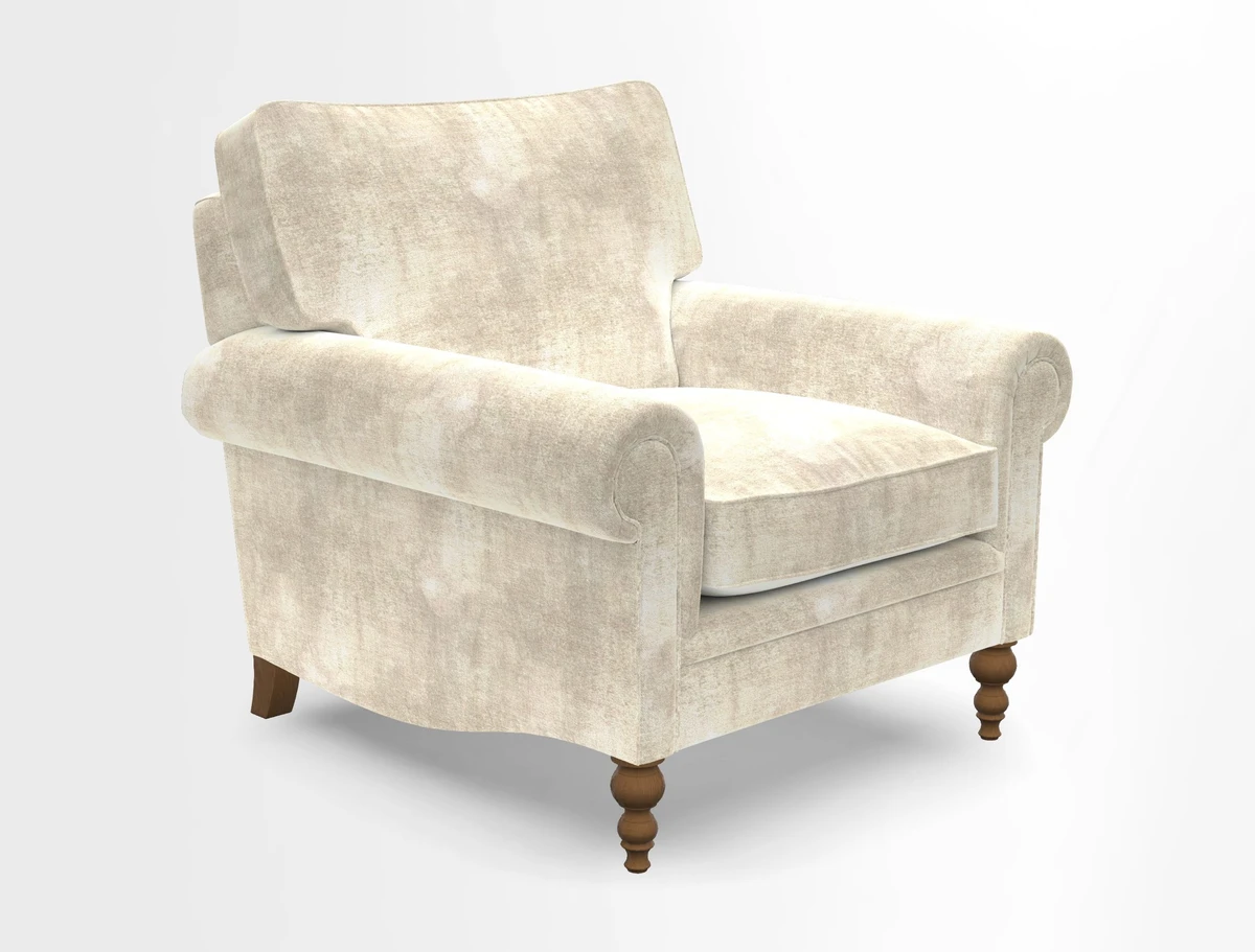 Aldingbourne Chair in Grain Sack Stripe Linen Red