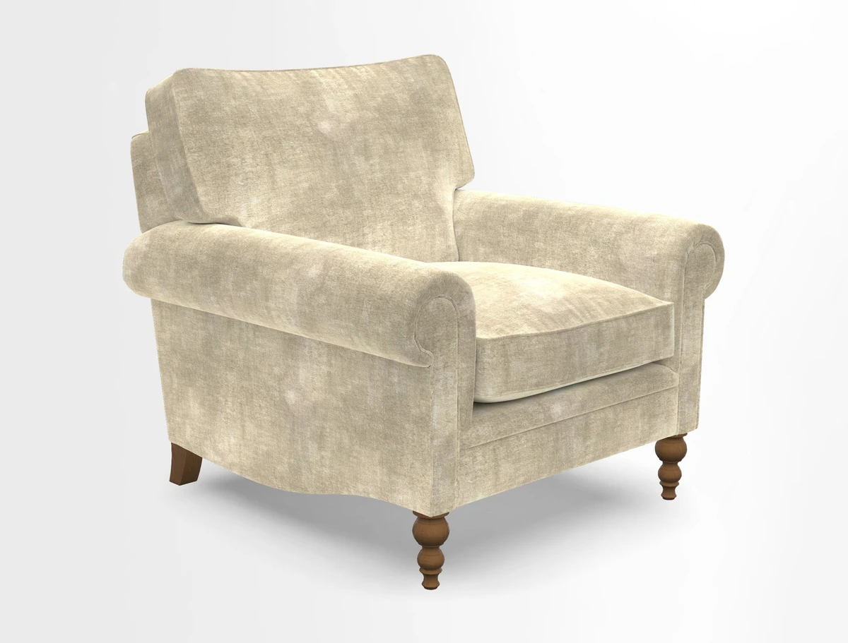 Aldingbourne Chair in Grain Sack Stripe Linen Red
