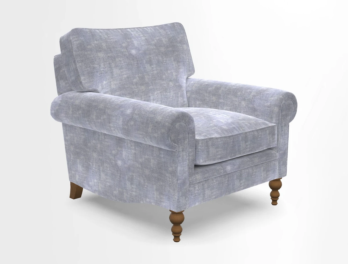 Aldingbourne Chair in Grain Sack Stripe Linen Red