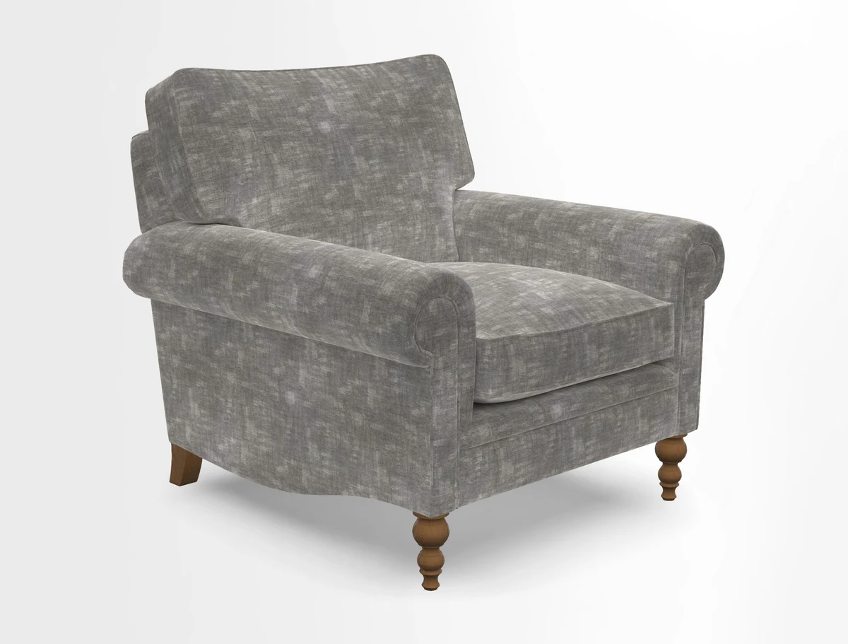 Aldingbourne Chair in Grain Sack Stripe Linen Red