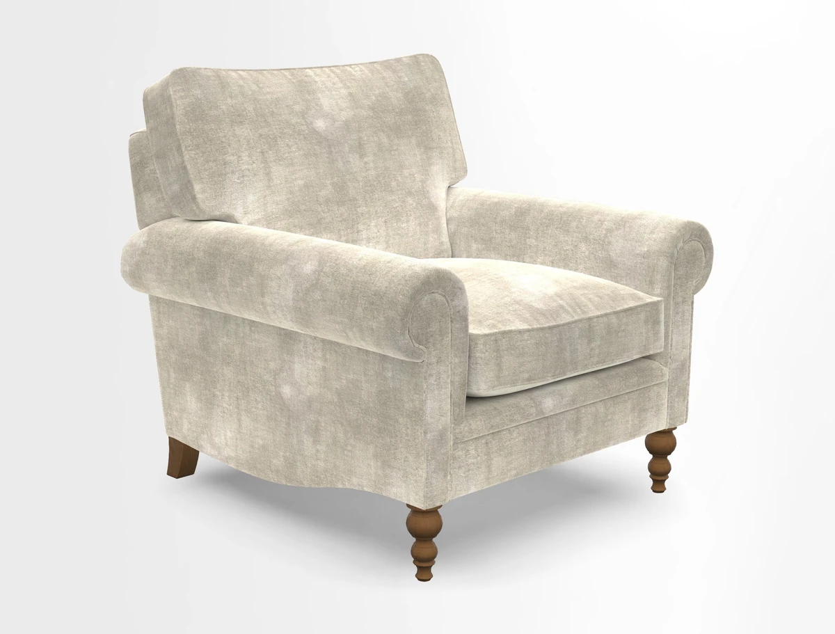 Aldingbourne Chair in Grain Sack Stripe Linen Red