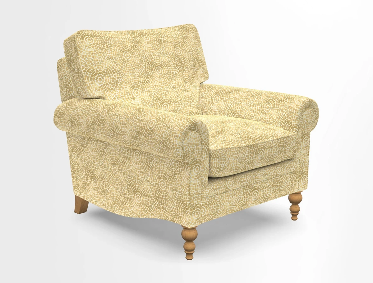 Aldingbourne Chair in Grain Sack Stripe Linen Red