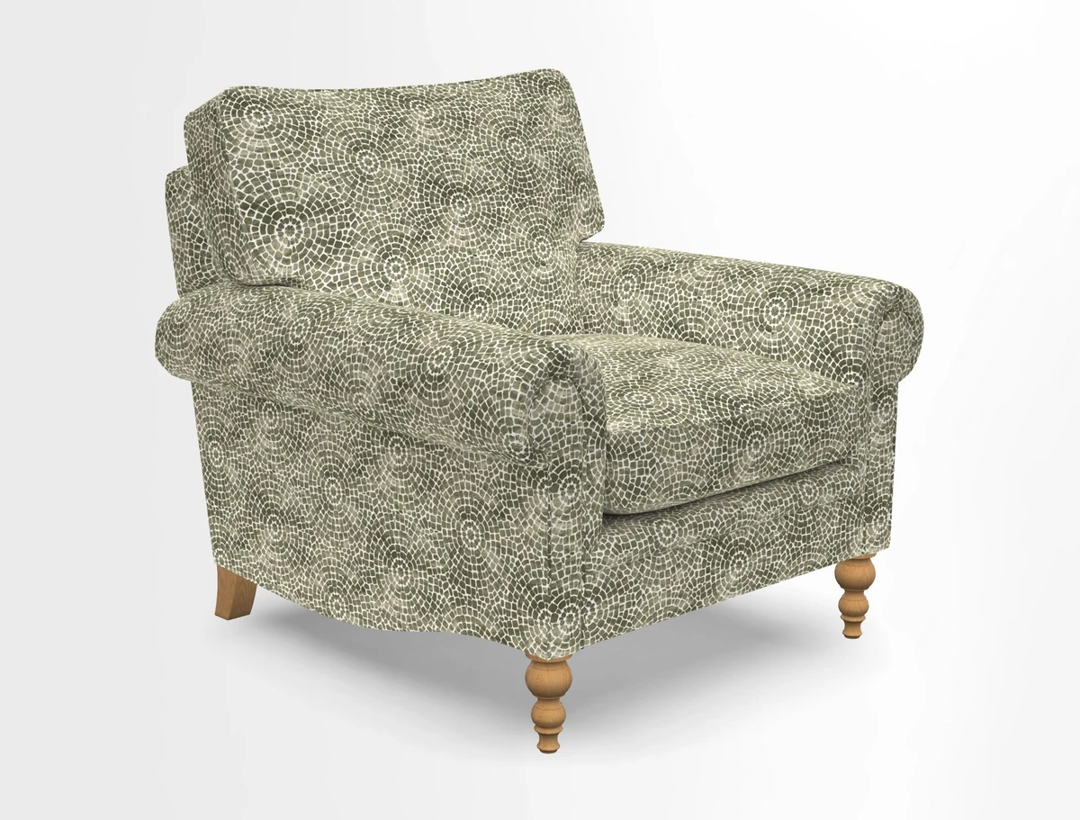 Aldingbourne Chair in Grain Sack Stripe Linen Red
