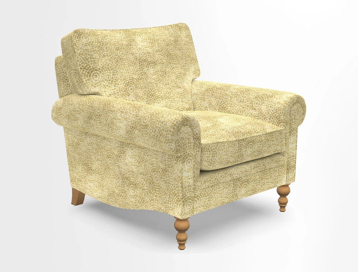 Aldingbourne Chair in Grain Sack Stripe Linen Red
