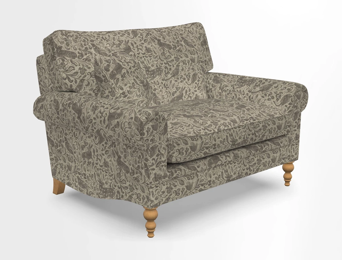 Aldingbourne 3 seater sofa in Grain Sack Stripe Linen Red