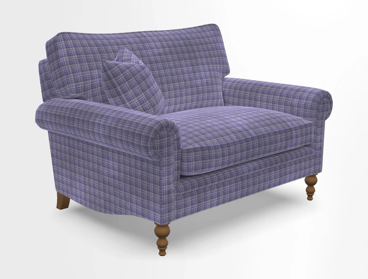 Aldingbourne 3 seater sofa in Grain Sack Stripe Linen Red