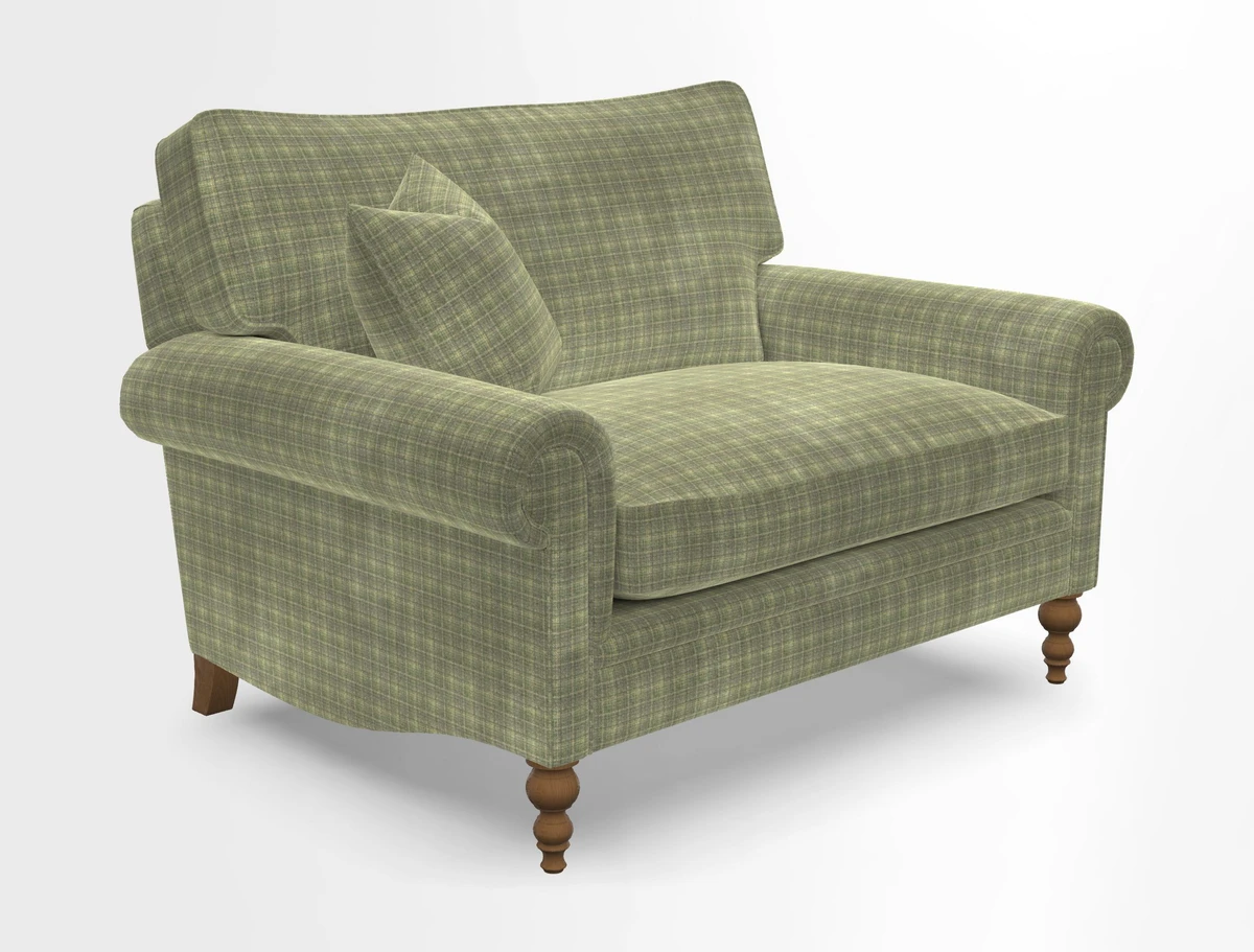 Aldingbourne 3 seater sofa in Grain Sack Stripe Linen Red