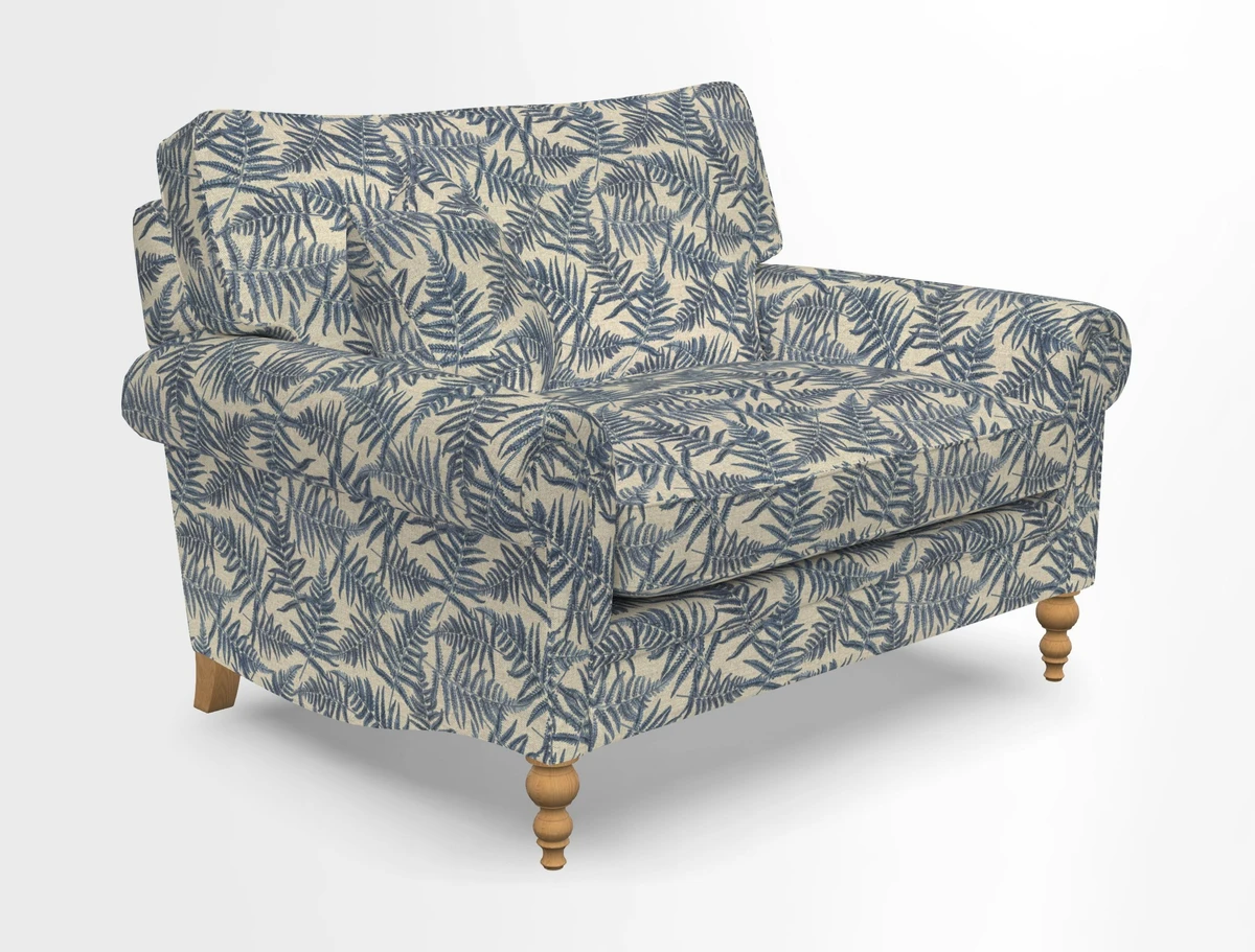 Aldingbourne 3 seater sofa in Grain Sack Stripe Linen Red