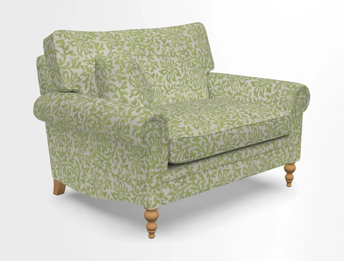 Aldingbourne 3 seater sofa in Grain Sack Stripe Linen Red