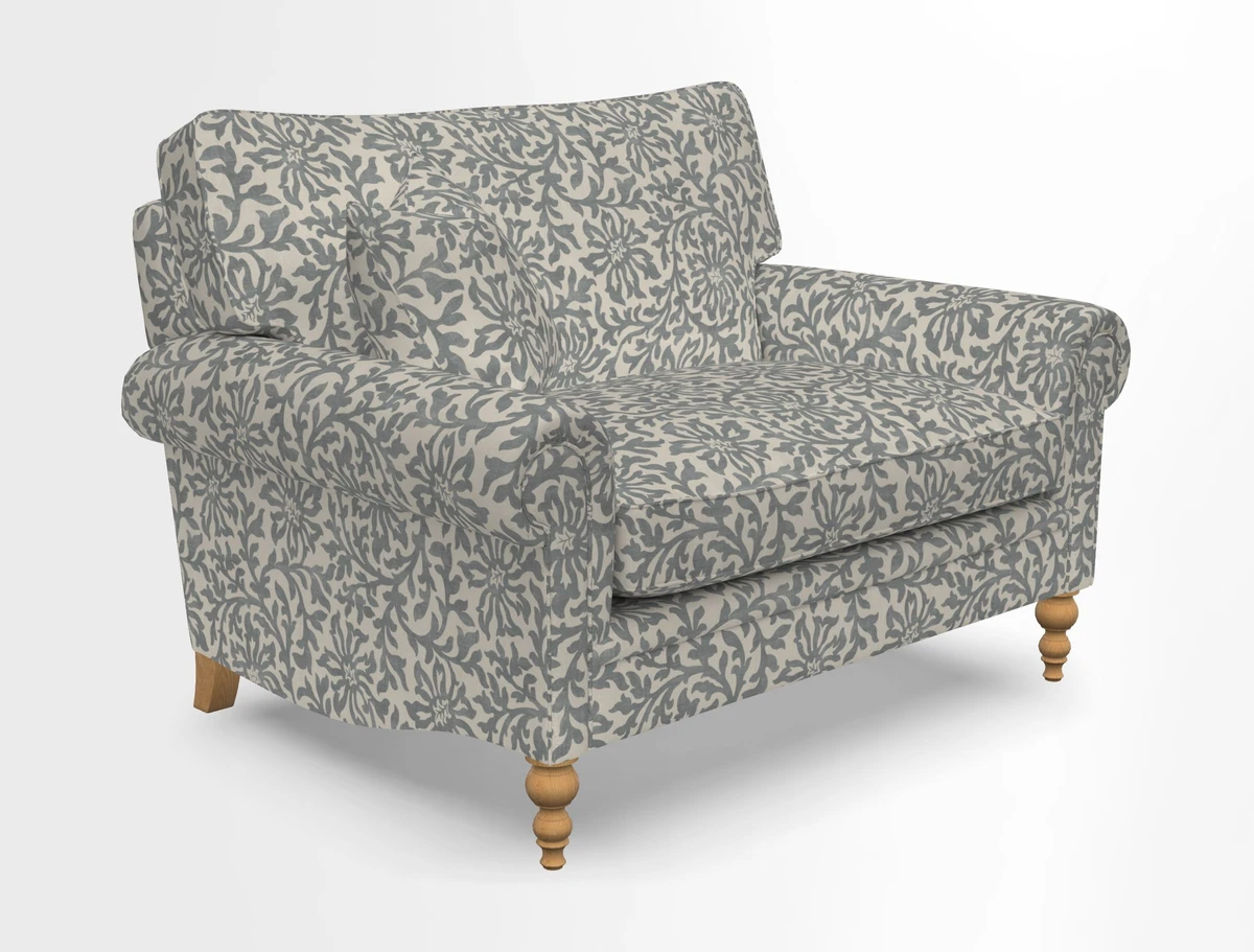 Aldingbourne 3 seater sofa in Grain Sack Stripe Linen Red