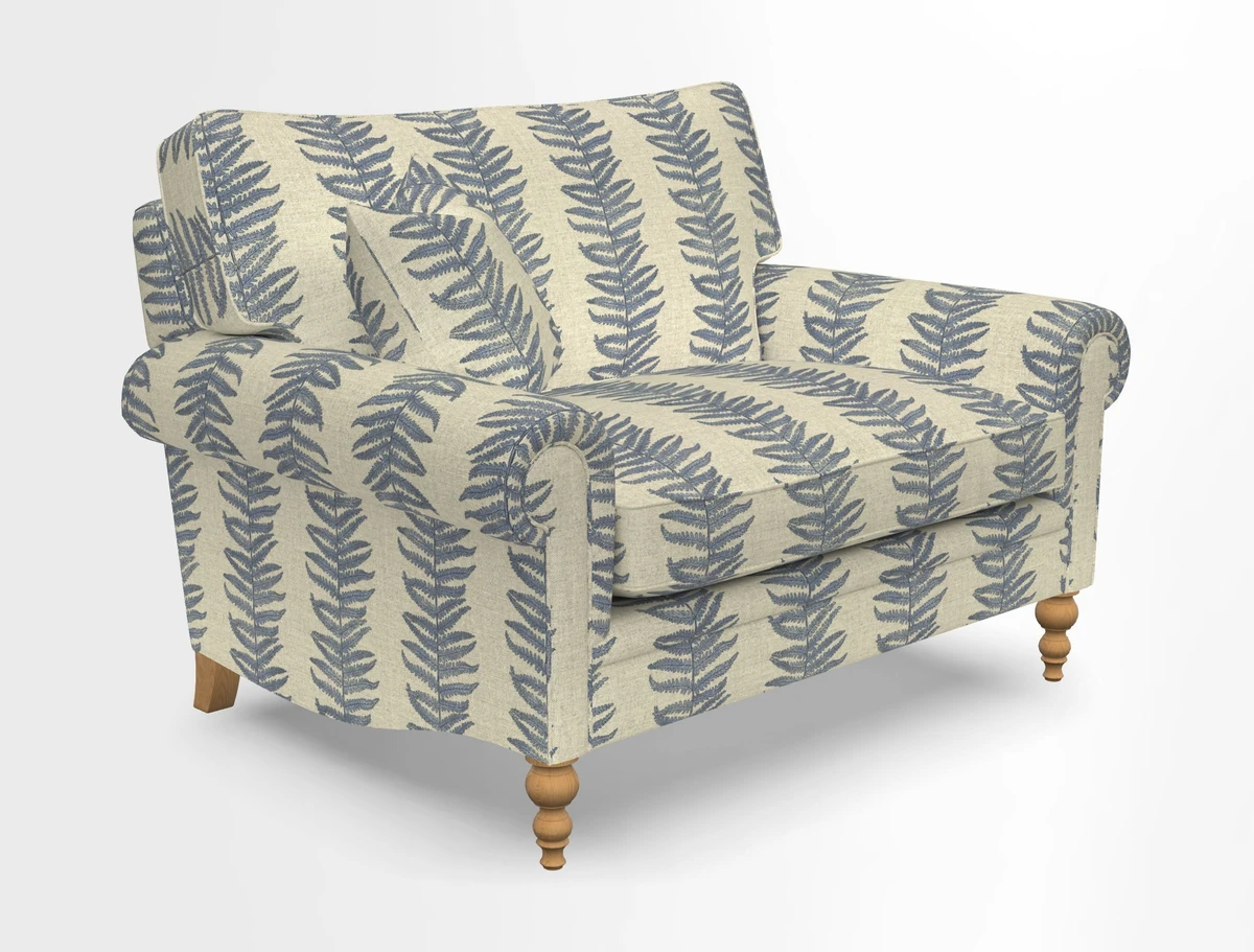 Aldingbourne 3 seater sofa in Grain Sack Stripe Linen Red