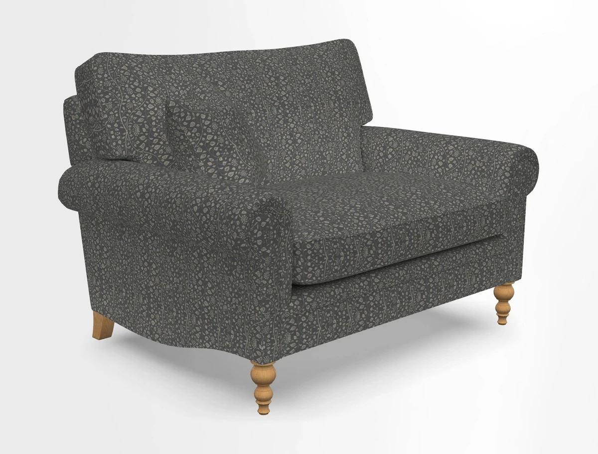 Aldingbourne 3 seater sofa in Grain Sack Stripe Linen Red