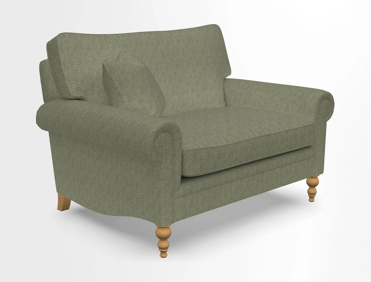 Aldingbourne 3 seater sofa in Grain Sack Stripe Linen Red